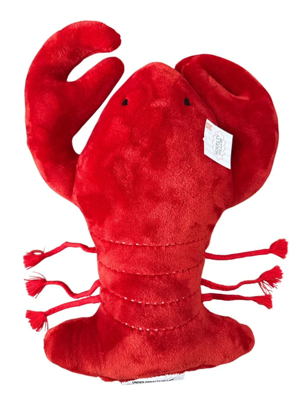 Cute Nautical Lobster & Life Preserver Plush Pillows - Coastal Decor Set